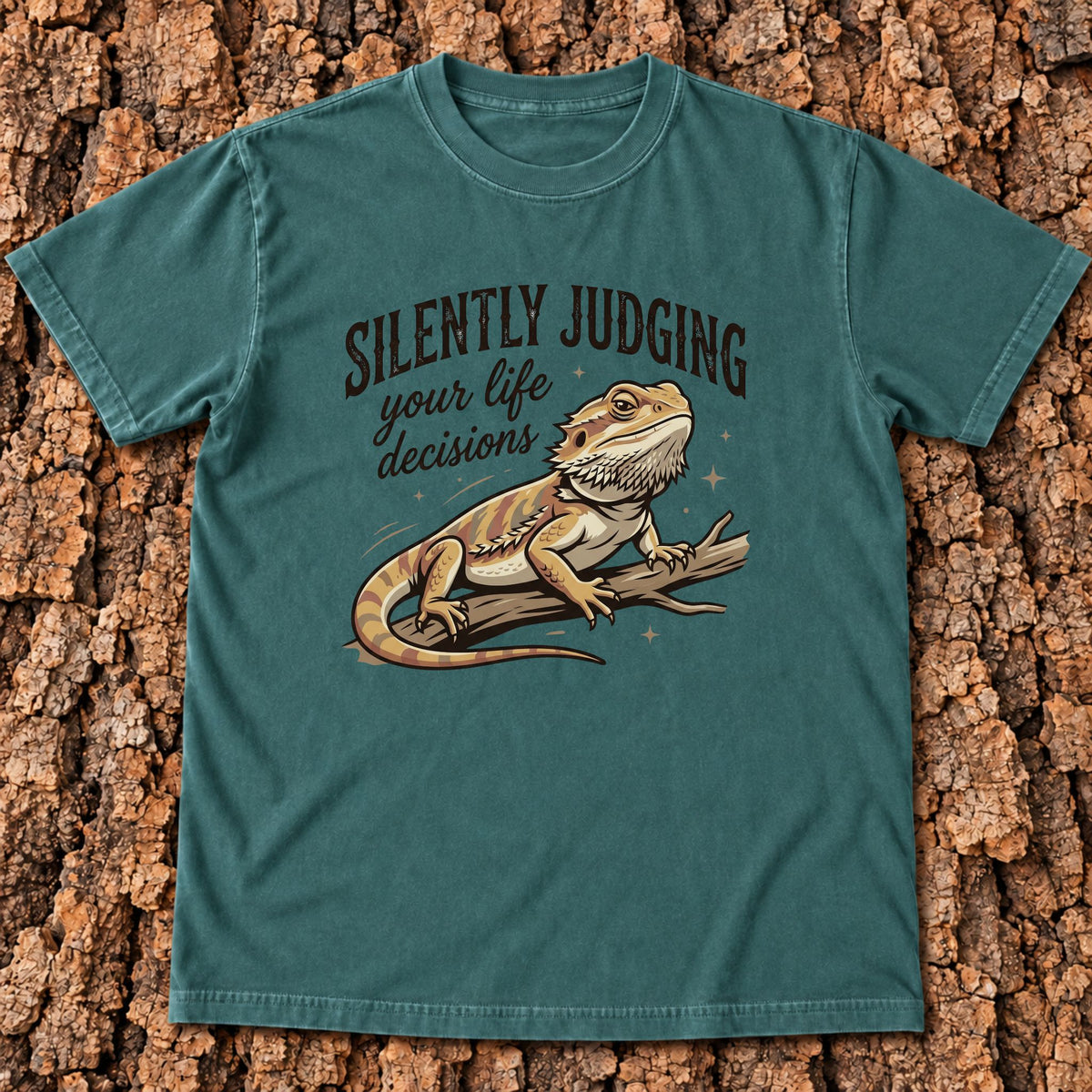 Silently Judging Beardie T-Shirt